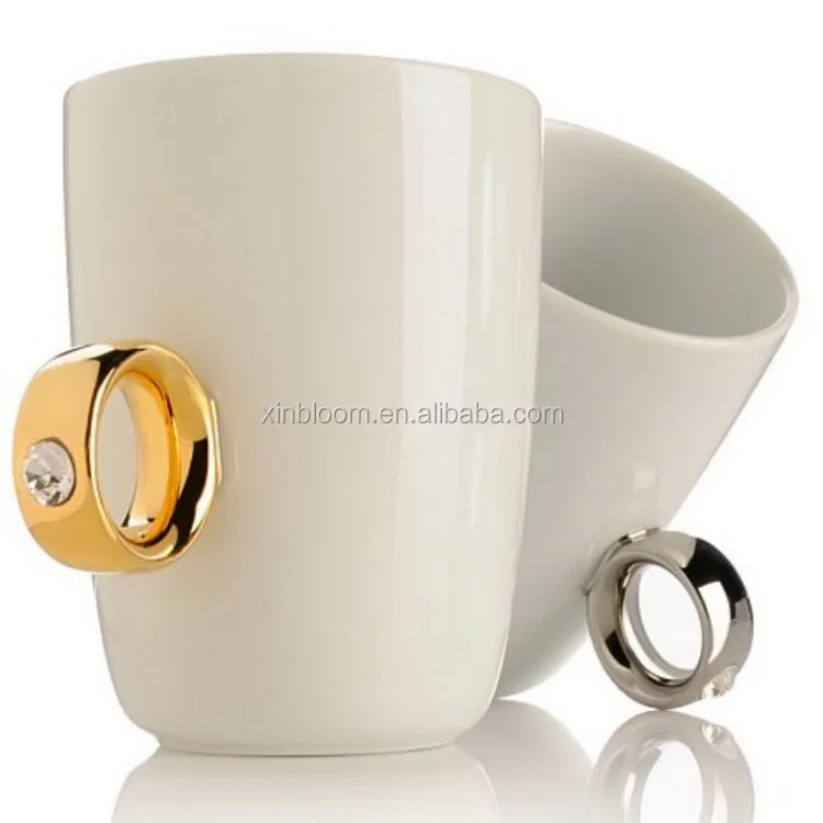 diamond ring mug