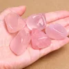 Gemstone europe regional feature rose quartz tumbled stones