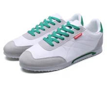 stock mens shoes white sport genuine leather casual sneaker