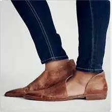 2018 fashion special design pointed ladies flat shoes large size cheap female casual shoes