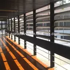 outdoor aluminum sun shade for building facade cladding