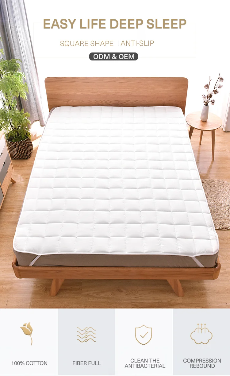Anti allergy double size gel memory foam mattress topper - Jozy Mattress | Jozy.net