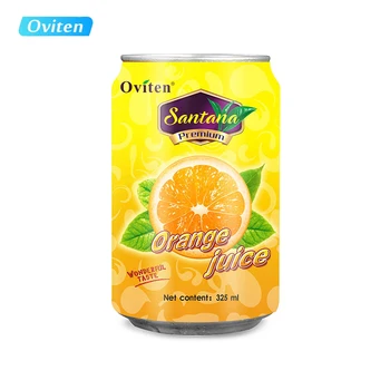 325ml delicious good taste tin canned orange juice drink
