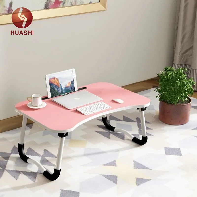 Adjustable Height Wooden Metal Folding Computer Desk Laptop Tables