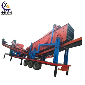 High efficiency mobile crushing plant with rock jaw crusher