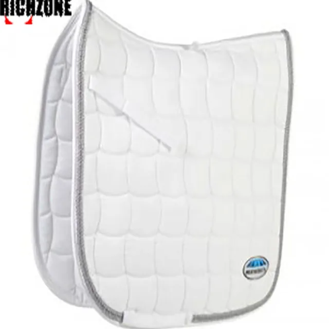 Quilted Contour White Saddle Pads For Horse