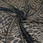 Spandex Nylon Power Leopard Mesh Fabric for lingerie/corset/control/panty