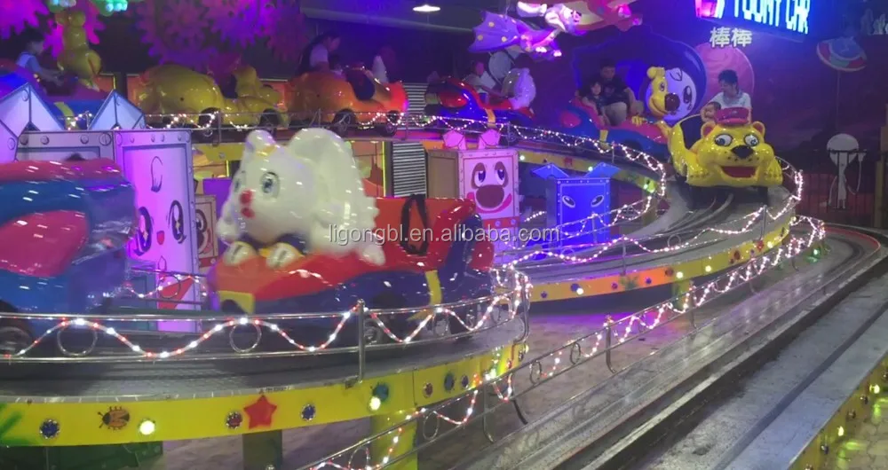 China outdoor family games amusement roller coaster Mini Shuttle Bus Rides playground equipment for sale