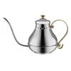High quality Stainless Steel Palace Hand Drip Coffee Pot Fine Mouth Pot Tea Pot Necessary Tools for Han