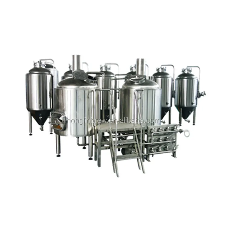 Micro 300L Draught Beer Brew Machine With Barley Malt Fermented Tank