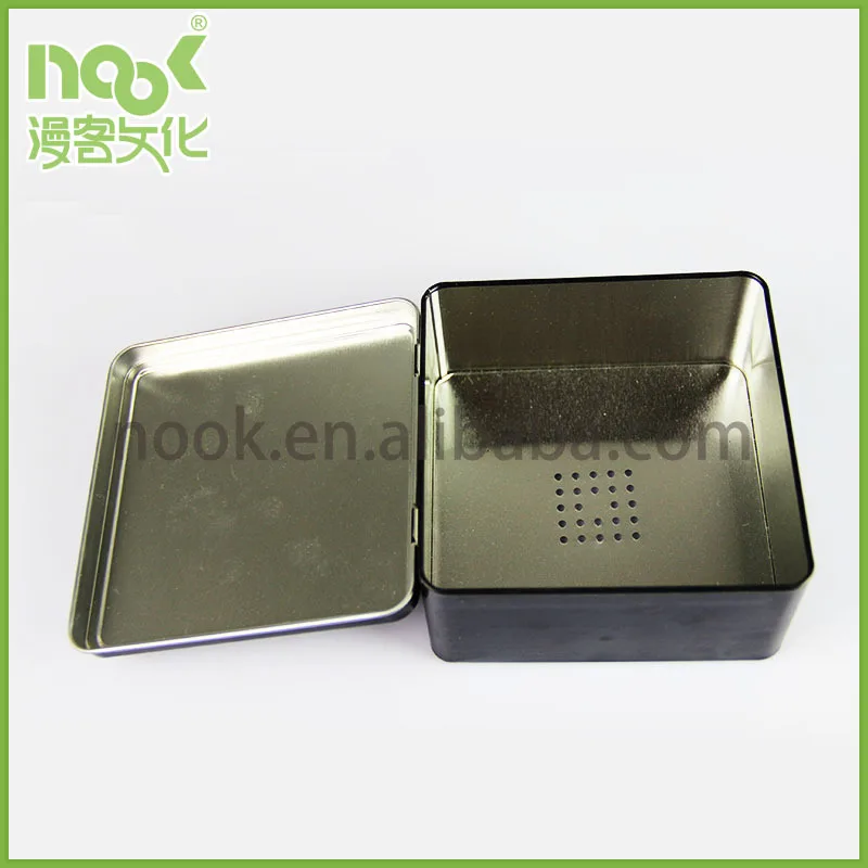 Custom Square Metal Boxes With Hinged Lids Buy Metal Boxes With Hinged Lids,Square Metal Boxes