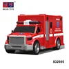 friction 1 20 scale plastic ambulance toy car with lighting sound