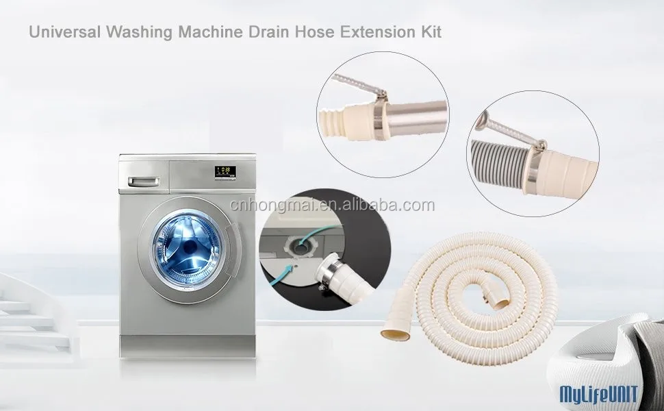 washing machine drain hose extension kit, universal fit all