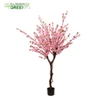 ASG ARTIFICIAL WOOD TRUNK 2 FORKS RED CHERRY BLOSSOM TREE