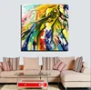 100% Hand Painted colorful abstract group canvas oil paintings