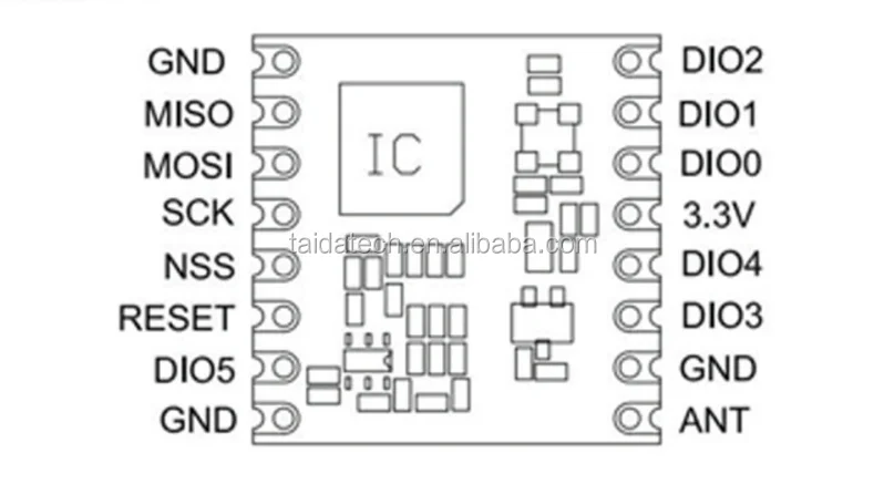 Spread-spectrum lora wireless 5000m long-distance anti-jamming 433M SX1278 LoRa transceiver module - ANKUX.COM