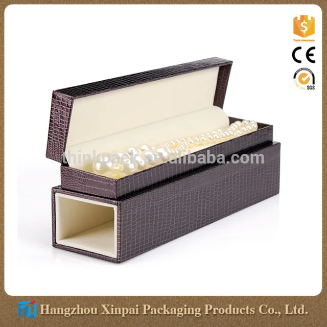 pu leather unique luxury packaging necklace box