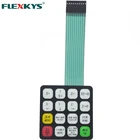 Waterproof Matrix keyboard 16 key Membrane Switch Keypad