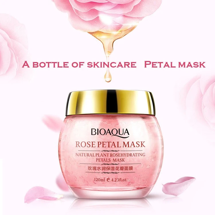 private label Bioaqua rose petal mask oil control whitening Moisturizing skin care Sleep Mask
