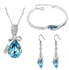 Crystal Necklace/Earrings/Bracelet Jewelry sets Diamond Shoe jewelry Sets