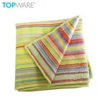 China wholesale custom printed striped kitchen cloth microfiber kitchen cleaning towel