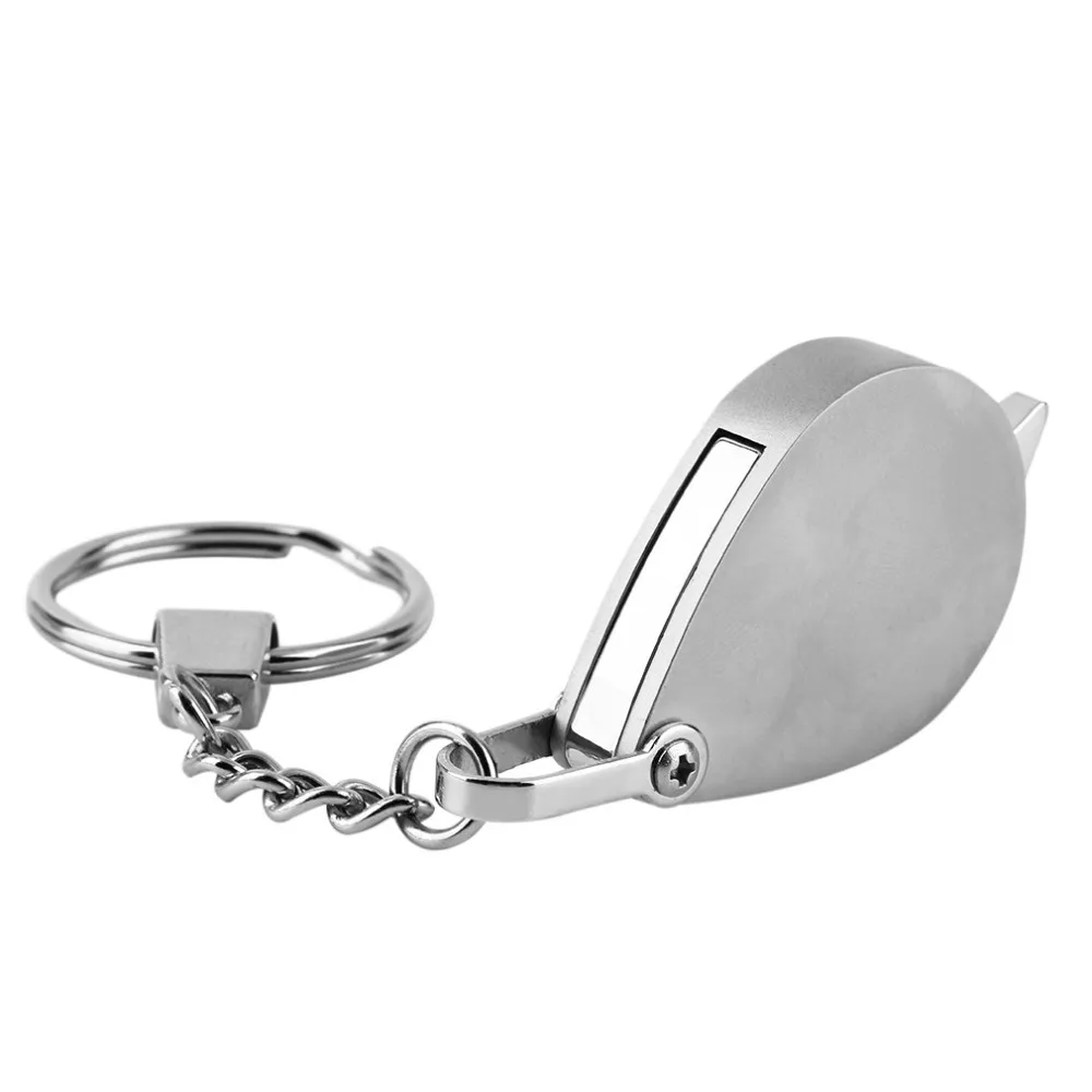 Free hot selling New design Portable 8X Folding Key Ring Magnifier with Key Chain Daily Magnifying Tool EA