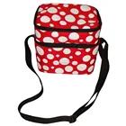 Women Kid Picnic Insulated Pack Drink Food Thermal Denim Shoulder Ice Cooler Lunch Bag