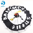 customized luxury quality round printed beach towel