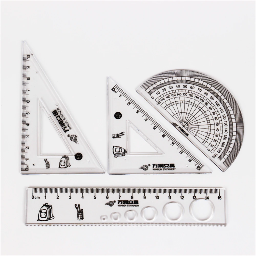 black plastic ruler