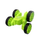 Double-sided roll deformation dumper car six - way wireless dumper children's toy light remote control car
