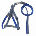 Sled Step in Hemp Genuine Leather Security Designer Metal Luxury k9 Small Popular Dog Harness