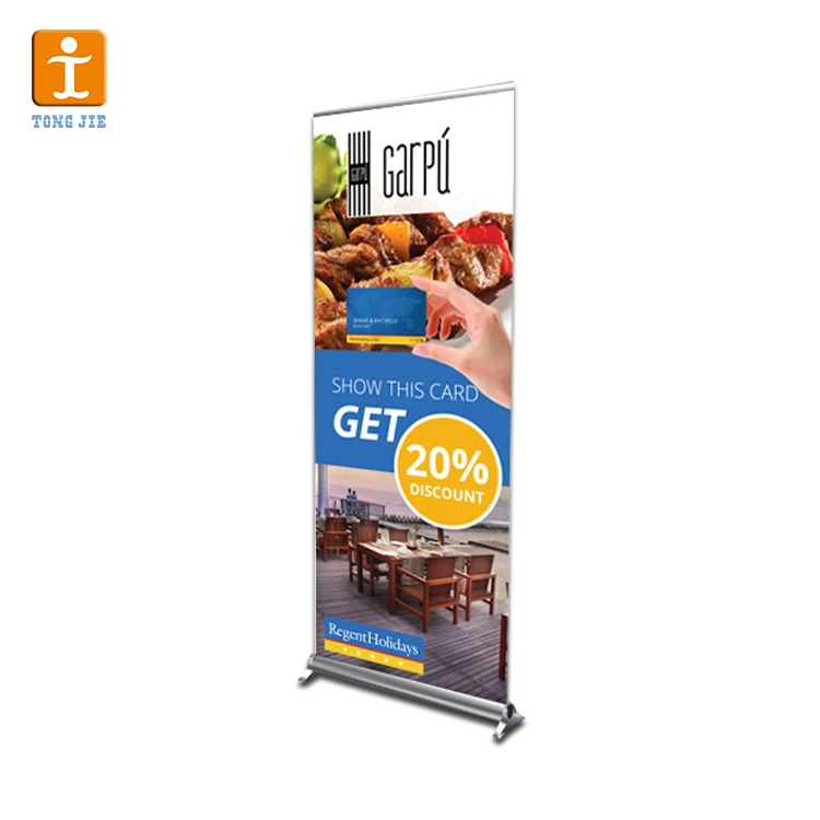 Tongjie Ty 85x200 Roll Up Banner Aluminum Roll Up Banner Stand