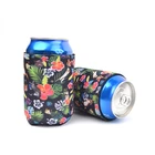 Hot High Quality Manufacturer customized logo printing transfer with neoprene or form beer can coolers stubby holder
