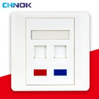 keystone cat6 faceplate rj45 rj11 cable switch wall plate