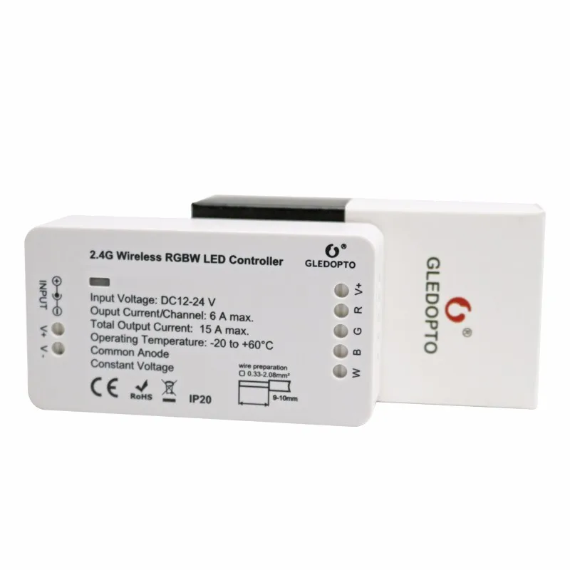 zigbee light link almazon echo plus controlled zigbee rgbw rgb+cct cct led strip controller AC/DC12V press type - ANKUX.COM