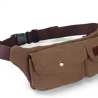 2017 Designer korean lightweight canvas waist bag for men