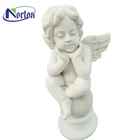 Life size garden decoration marble angel statues NTMS-026Y