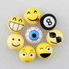 VISONTER 4Pcs/Lot Plastic ABS unique Cute SMILE FACE Emoji Ball Round Car Motorcycle Bike Tire Valve Caps