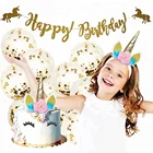 Custom Printed Disposable Unicorn Party Supplies For Children Kids