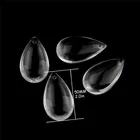 Crystal jewelry parts 50mm clear droplet loose smooth crystal waterdrop pendants for Home/Wedding decoration DIY