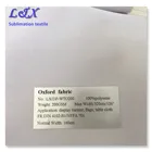 200gsm polyester woven twill oxford fabric for dye sublimation printing