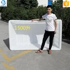 Square plastic water storage washing tank container large