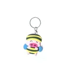 PVC custom logo cartoon soft rubber pig keychain