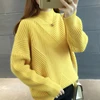 Best Quality Winter Cashmere White Turtleneck Sweater Woman