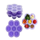 2018 Hot Sale Baby Food Storage Tray BPA-Free Silicone Ice Mold /Food Container For Homemade Baby Food & Fruit Purees