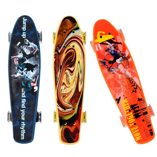 4 wheels 22 inch Fish Skateboards Complete Skate Board Decks