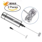 Handheld Automatic Stainless Steel Whisk Matcha Latte Milk Frother for Coffee Stirrer