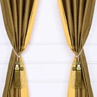 wholesale blackout window golden living room drapes curtain