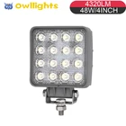 Hot Sale Cheap Price trucks spare parts 48w auto 4inch motorcycle led headlight for jeep wrangler accessories