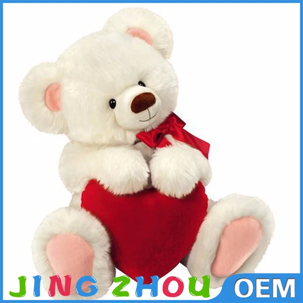 new 2016 wedding gifts teddy bear with red heart plush toy for